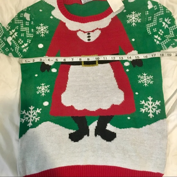 NWT green Mrs. Claus body ugly Christmas sweater - Picture 5 of 6
